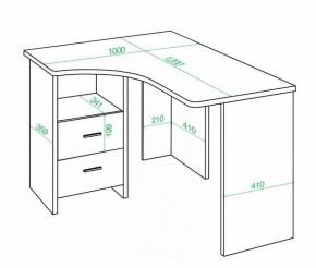 Стол письменный Домино Lite СКЛ-Угл 120 в Кудымкаре - kudymkar.mebel24.online | фото 2