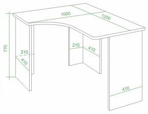 Стол письменный Домино Lite СКЛ-Угл120 в Кудымкаре - kudymkar.mebel24.online | фото 3