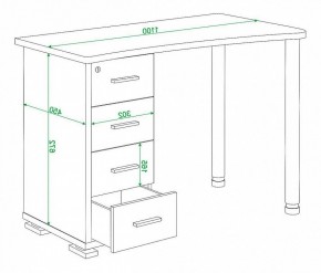 Стол письменный Домино нельсон СКМ-50 в Кудымкаре - kudymkar.mebel24.online | фото 5