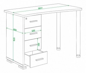 Стол письменный Домино нельсон СКМ-50 в Кудымкаре - kudymkar.mebel24.online | фото 5