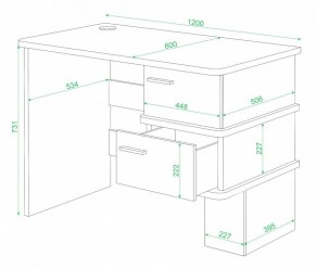 Стол письменный Домино СД-15 в Кудымкаре - kudymkar.mebel24.online | фото 2