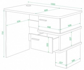 Стол письменный Домино СД-15 С в Кудымкаре - kudymkar.mebel24.online | фото 2