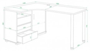 Стол письменный Домино СР-145СМ в Кудымкаре - kudymkar.mebel24.online | фото 2