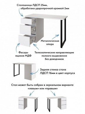 Стол письменный Эконом стандарт С-401 в Кудымкаре - kudymkar.mebel24.online | фото 6