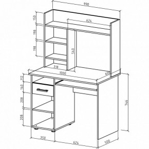 Стол письменный Остин в Кудымкаре - kudymkar.mebel24.online | фото 3