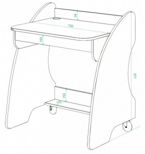 Стол письменный СК-13 в Кудымкаре - kudymkar.mebel24.online | фото 2