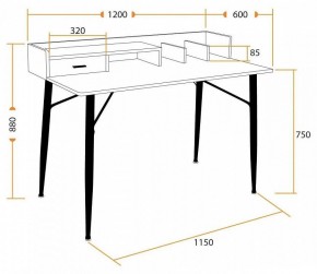 Стол письменный WD-13 в Кудымкаре - kudymkar.mebel24.online | фото