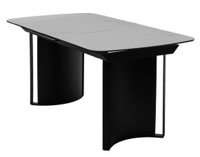 Стол RASMUS 160 TL-45 Белый мрамор, испанская керамика / черный каркас, ®DISAUR в Кудымкаре - kudymkar.mebel24.online | фото 1
