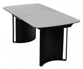 Стол RASMUS 160 TL-45 Белый мрамор, испанская керамика / черный каркас, ®DISAUR в Кудымкаре - kudymkar.mebel24.online | фото 3