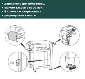 Столик для барбекю 105л (Unity 105L) коричневый в Кудымкаре - kudymkar.mebel24.online | фото 5