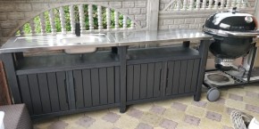 Столик для барбекю 415 Л (Unity Chef 415 L) графит в Кудымкаре - kudymkar.mebel24.online | фото 1