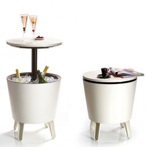 Столик-холодильник COOL BAR крем-шоколад в Кудымкаре - kudymkar.mebel24.online | фото 1