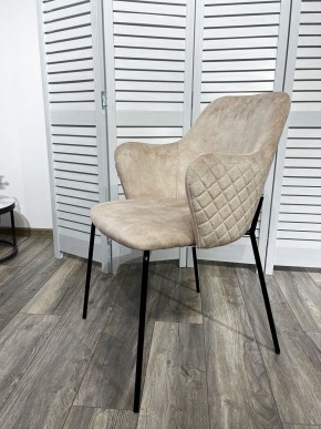 Стул AMARETTO VBP206 античный светло-бежевый, велюр без пальчикового эффекта /черный каркас, М-City в Кудымкаре - kudymkar.mebel24.online | фото 7