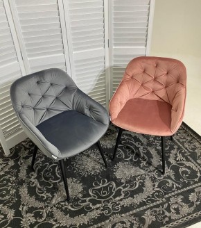 Стул BREEZE BLUVEL-14 GREY, велюр / черный каркас М-City в Кудымкаре - kudymkar.mebel24.online | фото 3