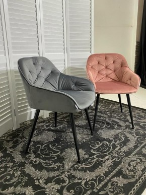 Стул BREEZE BLUVEL-14 GREY, велюр / черный каркас М-City в Кудымкаре - kudymkar.mebel24.online | фото 4