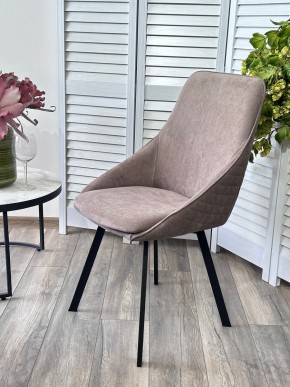 Стул CASA, 360 град. поворот. B5 Капучино, велюр / черный каркас,М-City в Кудымкаре - kudymkar.mebel24.online | фото 2