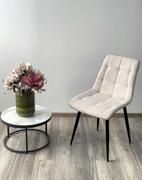 Стул CHIC HE622-01/ HE622-05 топленое молоко, ткань/ черный каркас М-City в Кудымкаре - kudymkar.mebel24.online | фото 3