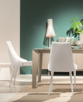 Стул CLARA 40.11 (TR505 white with sand cordonet, экокожа) в Кудымкаре - kudymkar.mebel24.online | фото 1