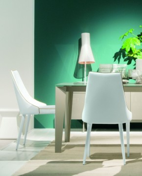 Стул CLARA 40.11 (TR505 white with sand cordonet, экокожа) в Кудымкаре - kudymkar.mebel24.online | фото 2