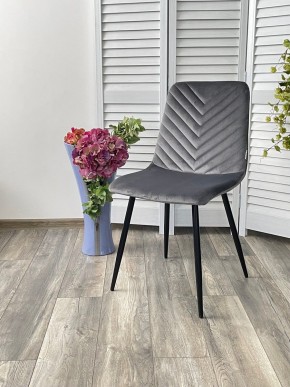 Стул DUKE BLUVEL-14 GREY, велюр / черный каркас М-City в Кудымкаре - kudymkar.mebel24.online | фото 4