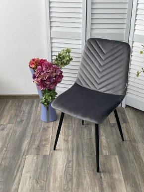 Стул DUKE BLUVEL-14 GREY, велюр / черный каркас М-City в Кудымкаре - kudymkar.mebel24.online | фото 5