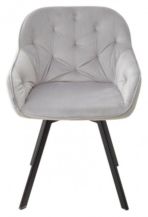 Стул GALE 360 град. поворот. BLUVEL-03 LIGHT GREY, велюр/ черный каркас, М-City в Кудымкаре - kudymkar.mebel24.online | фото 3