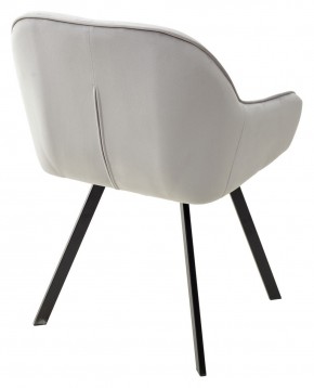Стул GALE 360 град. поворот. BLUVEL-03 LIGHT GREY, велюр/ черный каркас, М-City в Кудымкаре - kudymkar.mebel24.online | фото 4