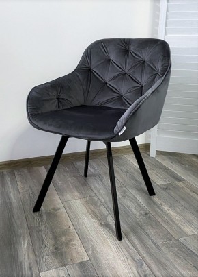 Стул GALE 360 град. поворот. BLUVEL-14 GREY, велюр/ черный каркас, М-City в Кудымкаре - kudymkar.mebel24.online | фото 6