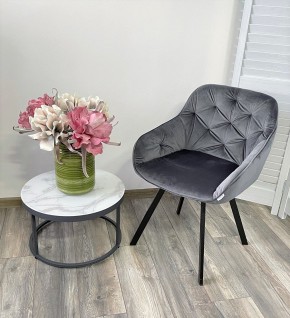 Стул GALE 360 град. поворот. BLUVEL-14 GREY, велюр/ черный каркас, М-City в Кудымкаре - kudymkar.mebel24.online | фото 8