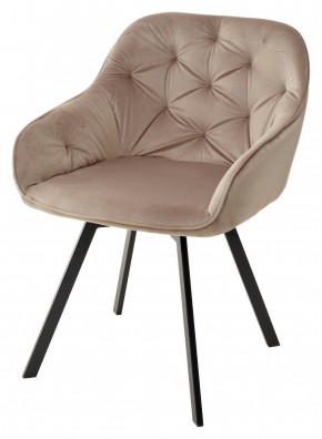 Стул GALE 360 град. поворот. BLUVEL-40 BEIGE, велюр/ черный каркас, М-City в Кудымкаре - kudymkar.mebel24.online | фото 1
