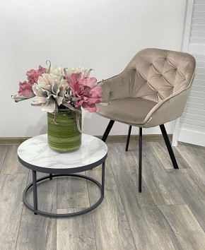 Стул GALE 360 град. поворот. BLUVEL-40 BEIGE, велюр/ черный каркас, М-City в Кудымкаре - kudymkar.mebel24.online | фото 2