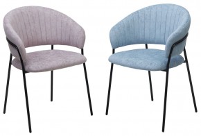 Стул ГЕММА, цвет RAIN 13 blue, велюр / черный каркас М-City в Кудымкаре - kudymkar.mebel24.online | фото 8