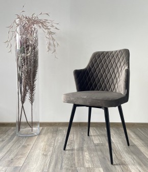 Стул HERMAN 360 град. ГРАФИТ #14, велюр / черный каркас М-City в Кудымкаре - kudymkar.mebel24.online | фото 2