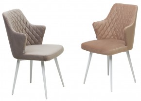 Стул HERMAN 360 град. ЛАТТЕ #25, велюр / белый каркас М-City в Кудымкаре - kudymkar.mebel24.online | фото 4