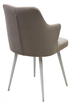 Стул HERMAN 360 град. ЛАТТЕ #25, велюр / белый каркас М-City в Кудымкаре - kudymkar.mebel24.online | фото 5