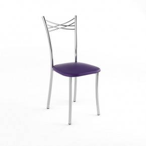Стул хром Грация Стандарт фиолетовый-873 1-кат в Кудымкаре - kudymkar.mebel24.online | фото