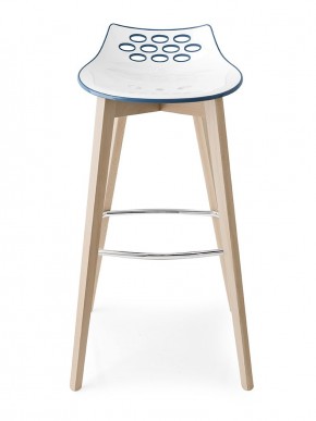 Стул JAM W CB/1487, ash.P12 smoke/ P799-P12P WHITE/ GLOSSY SKY BLUE в Кудымкаре - kudymkar.mebel24.online | фото