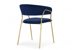 Стул на металлокаркасе Kamelia 1 dark blue / gold в Кудымкаре - kudymkar.mebel24.online | фото 4