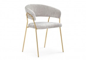 Стул на металлокаркасе Kamelia 1 light gray fabric / gold в Кудымкаре - kudymkar.mebel24.online | фото 1