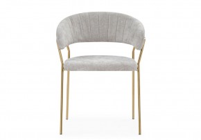 Стул на металлокаркасе Kamelia 1 light gray fabric / gold в Кудымкаре - kudymkar.mebel24.online | фото 3