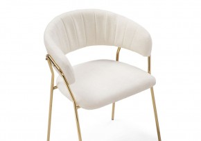 Стул на металлокаркасе Kamelia 1 white fabric / gold в Кудымкаре - kudymkar.mebel24.online | фото 6