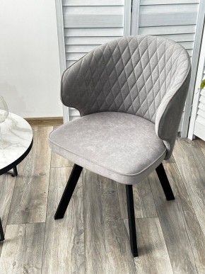 Стул SKAT 360 град. поворот. B22 Серый, велюр / черный каркас, М-City в Кудымкаре - kudymkar.mebel24.online | фото 3