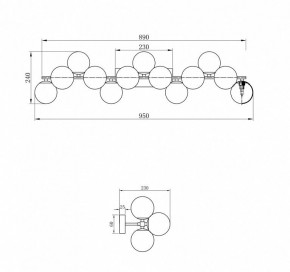 Светильник на штанге Maytoni Dallas MOD547WL-13G в Кудымкаре - kudymkar.mebel24.online | фото 3