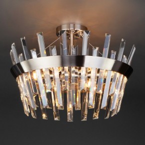 Светильник на штанге TK Lighting Steccato 10111/5 сатин-никель/прозрачный хрусталь Strotskis в Кудымкаре - kudymkar.mebel24.online | фото 2