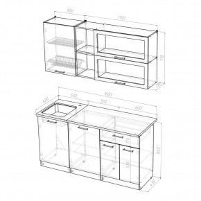 ТАТЬЯНА Кухонный гарнитур Стандарт (1600 мм ) в Кудымкаре - kudymkar.mebel24.online | фото 2