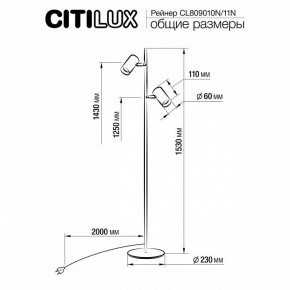 Торшер Citilux Twin CL809010N в Кудымкаре - kudymkar.mebel24.online | фото 5