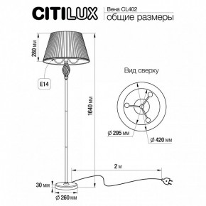 Торшер Citilux Вена CL402933 в Кудымкаре - kudymkar.mebel24.online | фото 5