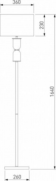 Торшер Eurosvet Caprera 01154/1 никель в Кудымкаре - kudymkar.mebel24.online | фото 2