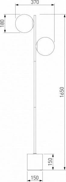 Торшер Eurosvet Marbella 01158/2 латунь в Кудымкаре - kudymkar.mebel24.online | фото 3