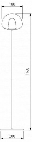 Торшер Eurosvet Twice 90327/1 черный в Кудымкаре - kudymkar.mebel24.online | фото